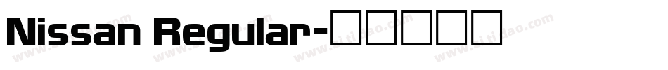 Nissan Regular字体转换